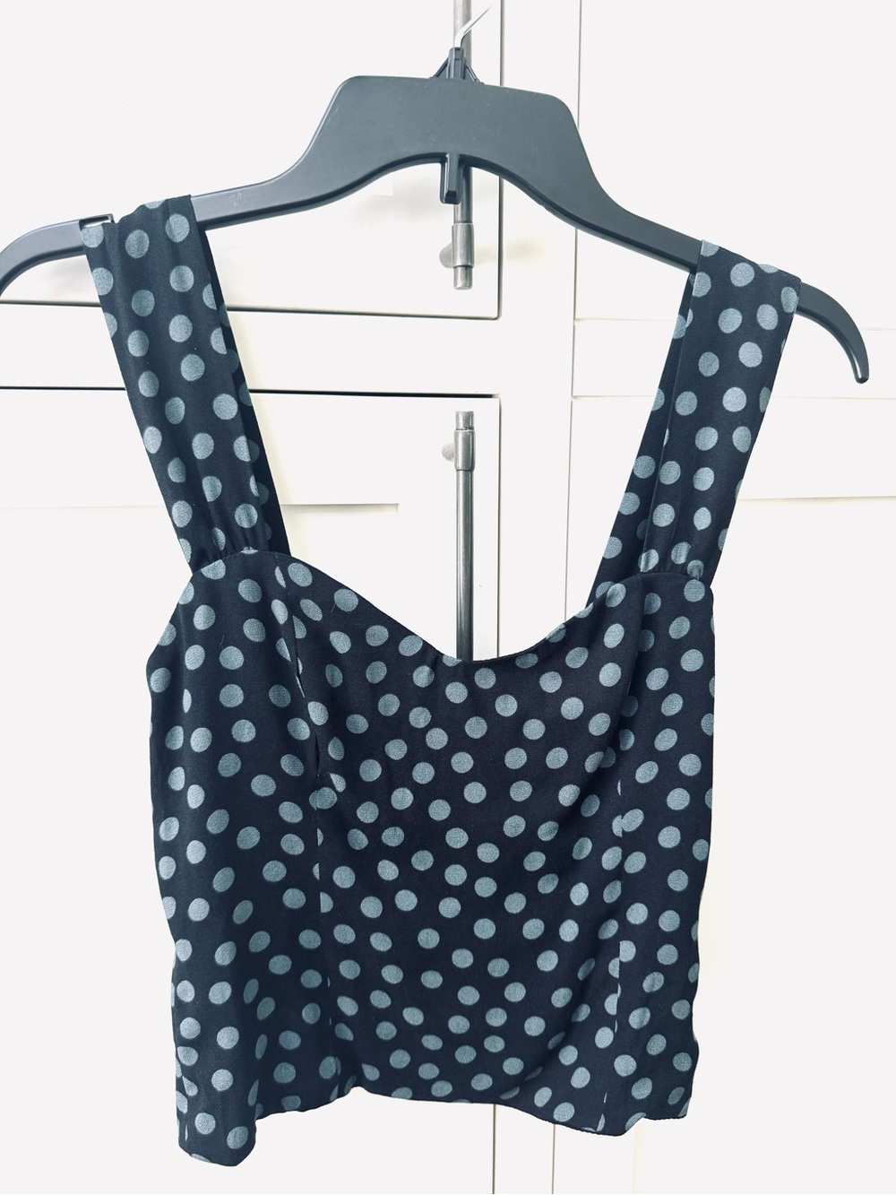 REFORMATION - NWT Hester Tank Top Cosmic Dot Polka Dot Size 2 - Picture 4 of 8
